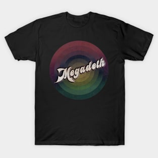 retro vintage circle Megadeth T-Shirt